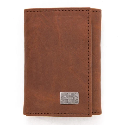 Mississippi State Bulldogs Wallet Trifold Leather Wallet Cover