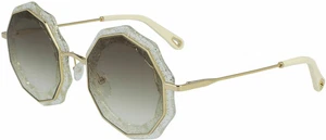 CE160S - GAFAS DE SOL DE DISEÑO CHLOÉ - NUEVAS - [Oro/Cristal Brillo] - Imagen 1 de 1