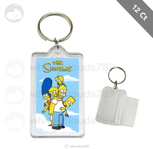 12 Llavero Simpsons Bart Homer para niños fiesta de cumpleaños regalo bolsa de regalos - Imagen 1 de 1