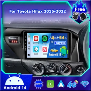 For Toyota Hilux 2015-2023 Android 14 Car Radio Stereo GPS Carplay Navi 4GB+64GB - Picture 1 of 18