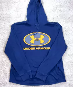 Sudadera con Capucha Under Armour Para Hombre Talla XL Azul Marino Naranja Pullover Suelto Mezcla de Algodón - Imagen 1 de 6