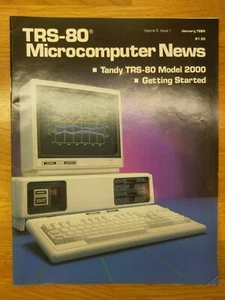 TRS-80 Mikrocomputer Nachrichten Januar 1984 Vintage Computer Magazin Radio Shack - Bild 1 von 2