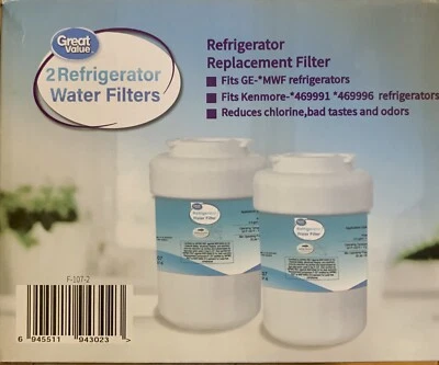 Great Value GE-MFW Refrigerator Replacement Filters Kenmore 469991 469996 - Image 1 of 3