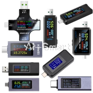 Probador de alimentación USB tipo C medidor de capacidad de corriente de voltaje multímetro LCD DC 4 ~ 30V - Imagen 1 de 114