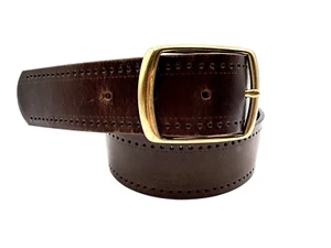 Liz Claiborne Women’s Leather Belt Brown Small Hipster Boho - Picture 1 of 12