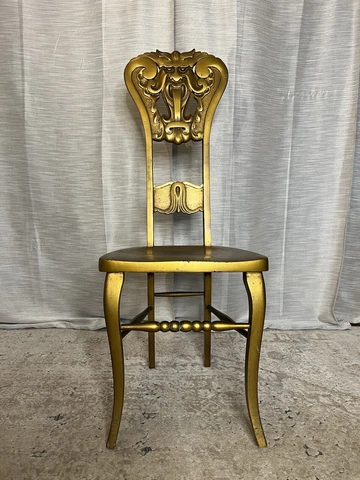 Antique North-Wind Curved Dining High back wooden Chair by Michigan Chair Co Cover