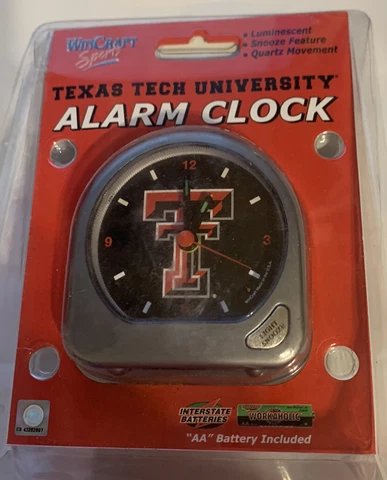 Win Craft NCAA Texas Tech Alarm Clock Cover