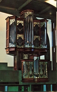 Postal de órgano en la iglesia luterana central de Eugene Oregon - Imagen 1 de 2