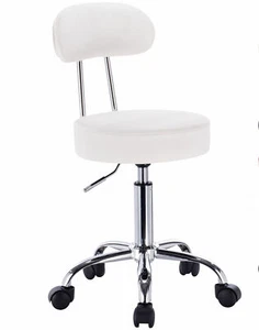 Behandlungshocker Drehhocker Rollhocker Arbeitshocker mit Rückenlehne - Bild 1 von 2