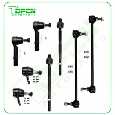 Fits 2008-2015 Buick Enclave 8PCS Front Tie Rod End Links Sway Bars Ball Joints Foto 1 de 4