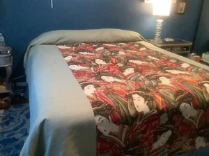 Gorgeous designer king custom bedspread- duvet never used.Made for showroom $750 - Picture 1 of 6