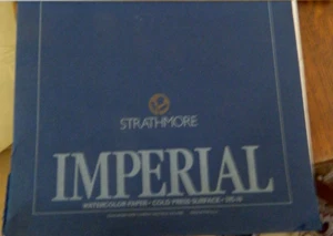 * STRATHMORE IMPERIAL, STRATHMORE, BLICK 9X 12 Aquarell-Pad Menge 0F 3 - Bild 1 von 3