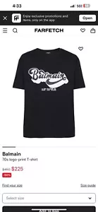 BALMAIN Black T-Shirt size L (55cm 22 inch) New (%100 Cotton) (Label Price 350€) - Picture 1 of 23