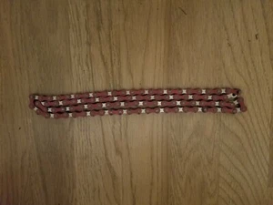 OLD SCHOOL BMX 1/2"X1/8" RED FIXIE CRUISER SINGLE SPEED CHAIN 45 LINK - Picture 1 of 3