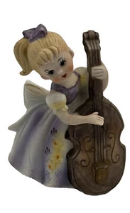 Vintage Lefton Girl with Cello - Picture 1 of 6