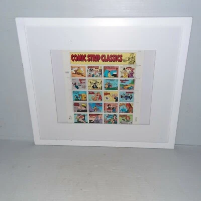 Framed Sheet of 20 Comic Strip Classics 32 cent US Stamps - Image 1 of 4