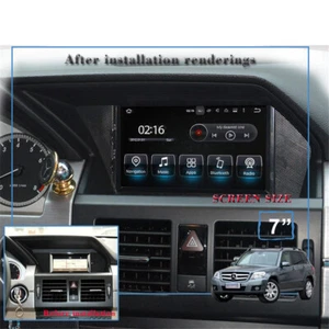 7"Touchscreen Car Stereo for Benz GLK X204 2013 2014 Phonelink Carplay RDS SWC - Picture 1 of 22