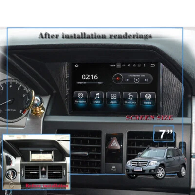 7"Touchscreen Car Stereo for Benz GLK X204 2013 2014 Phonelink Carplay RDS SWC - Image 1 of 4
