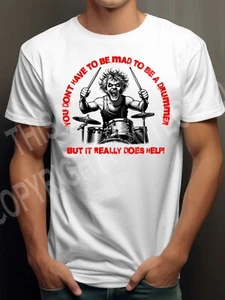 Camiseta Banda de Batería Divertida Grupo Baterista Loco Bonzo Keith Luna Concierto de Concierto - Imagen 1 de 7