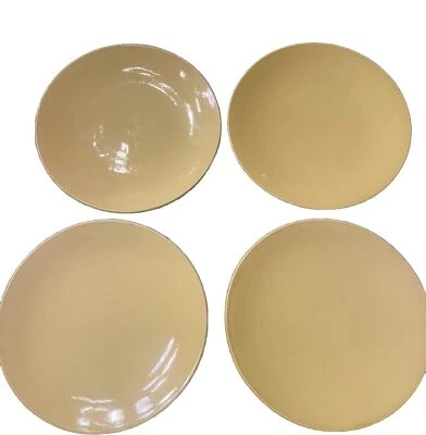 Plato grande Pot Luck Fare 4 12 3/4" amarillo mostaza Foto 1 de 4