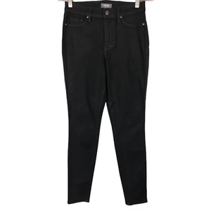 Martha Stewart Women's Pull-On Regular Coated Denim Ankle Jeans Black Size 6 - Picture 1 of 2
