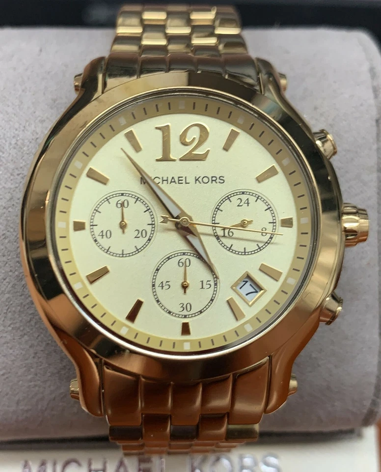 Reloj para mujer Michael Kors Madison cronógrafo esfera champán tono dorado MK5172 Foto 1 de 1