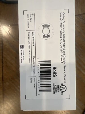 5 NEW IN BOX - QAC- P-1500-R Cooper Greengate Ceiling Occupancy Sensor, - Image 1 of 4