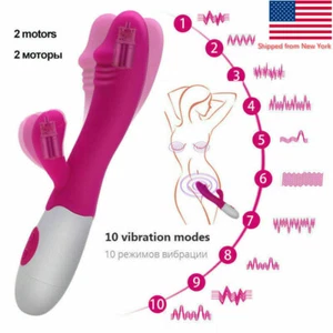 Leistungsstarkes persönliches weibliches Massagegerät Vibrator Frauen Erwachsene Dildoe Stab wasserdicht - Bild 1 von 10