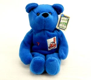 #7 Kenny Lofton, Salvino's Bammers, Cleveland Indians 1999, Beanbag Bear w/Case - Picture 1 of 10