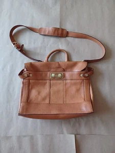 BCBG Maxazria Authentic Leather Brown Shoulder Bag - Picture 1 of 6