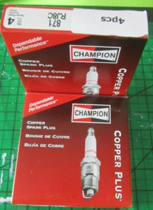 Champion Spark Plug RJ8C /871 COPPER PLUS 8 Pack Replaces MR45 V8 Engines. - Picture 1 of 2