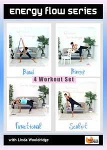 STRETCH CARDIO SCULPT DVD - Barlates Body Blitz ENERGY FLOW SERIES - 4 Workouts - Picture 1 of 2