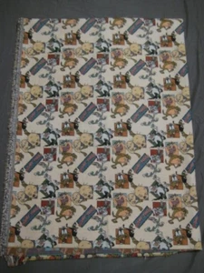 Looney Tunes Upholstry Fabric 74 x 54 in. Tweety Taz Bugs Sylvester - Picture 1 of 7