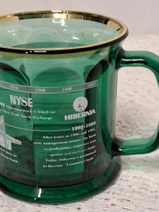 Tazza Vintage Keepsake Hibernia Timeline Verde Smeraldo USA - Foto 1 di 8