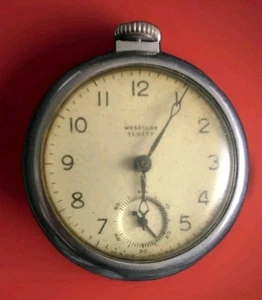 Vintage Westclox Scotty Taschenuhr gutes Glas für Teile oder Reparatur  - Bild 1 von 5