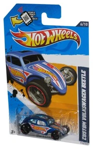 Hot Wheels HW Racing '12 6/10 Blue Custom Volkswagen Beetle Car 176/247 - Picture 1 of 1