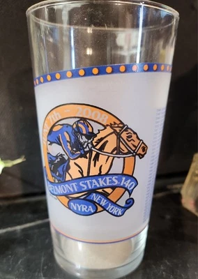 2008 Belmont Stakes Collectors Glass - Image 1 of 2