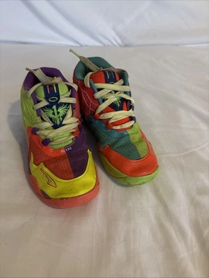 Puma LaMelo Ball MB1 Be You JR Shoes Size 2.5C Green Gecko/Red Blast - Image 1 of 4