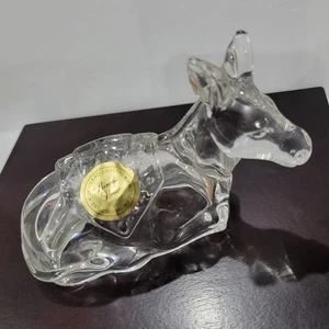 Estatuilla de burro de cristal de plomo de la casa de la princesa de colección repuesto de belén - Imagen 1 de 10