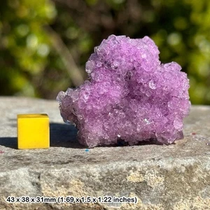 Chalcanthite crystal - lab-grown pink copper sulfate - poland - genuine - Picture 1 of 1