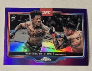 Vinicius Oliveira RC Purple Refractor (1:4) Rookie Card - 2025 Topps Chrome UFC - Picture 1 of 2