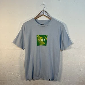 Camiseta HUF Para Hombre Azul Mediana Gráfica Camiseta Manga Corta Algodón  - Imagen 1 de 6