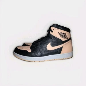 Jordan Mens 1 Retro High OG Crimson Tint Shoes Black / Hyper Pink / White SZ 14 - Picture 1 of 8