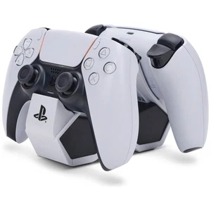 Controller dock di ricarica PS5 DualSense per PS5 caricatore rapido supporto bianco NUOVO UK - Foto 1 di 7