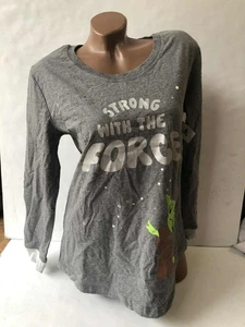 Disney Star Wars Strong with the Force Grogu Pyjama Shirt Gr. Medium Neu mit Etikett - Bild 1 von 4