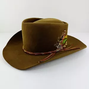 Stetson Vintage Cowboy Western Hut braun 7 3/8 4X Biber XXXX - Bild 1 von 12