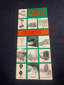QUIZHEFT ÜBER EISENBAHNEN 1966 8X4 VINTAGE - Bild 1 von 9