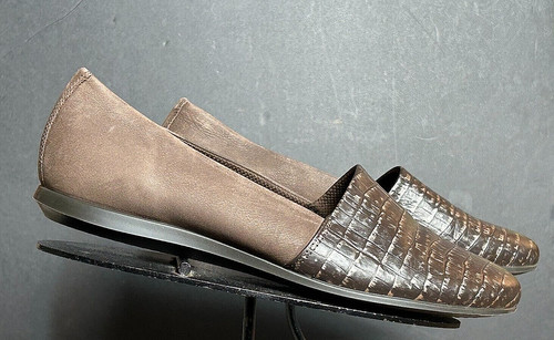 Piatto donna ECCO in pelle marrone taglia 39 8 5 INDOSSATO UNA VOLTA!