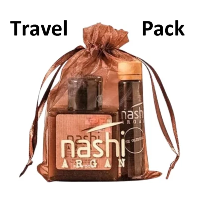 MARKENLOS Nashi Argan Travel Set Conditioner (30ml), Shampoo (30ml) and Oil (5ml)