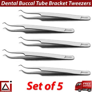 Buccal Tube Tweezer For Precise Buccal Tubes Placement Orthodontic Dental Kit X5 - Picture 1 of 5